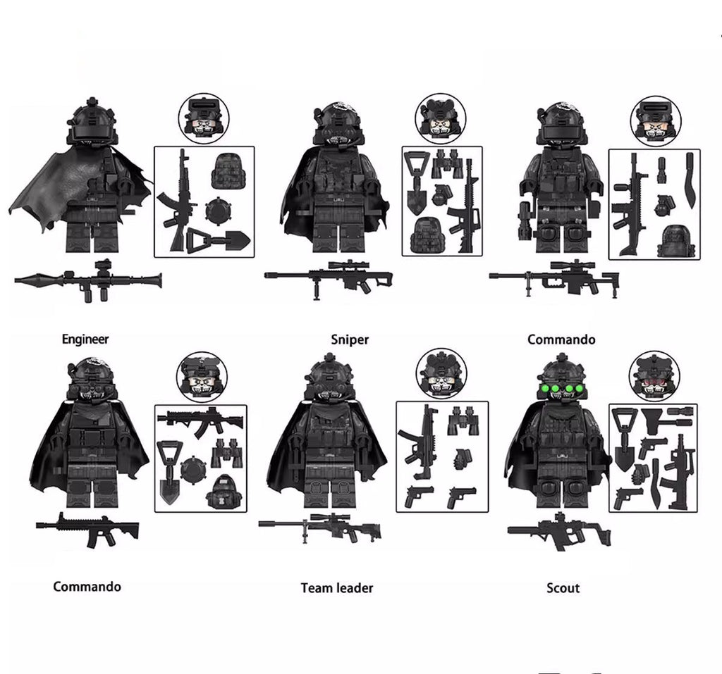 Special Forces Army Commandos Variations Custom Minifigures + Accessories 3
