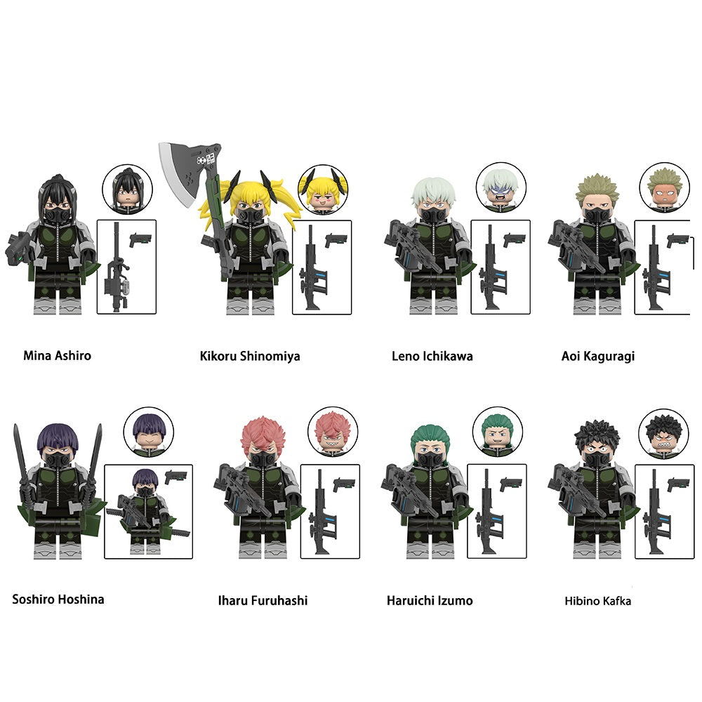 Kaiju No. 8  Custom Anime Minifigures 8pcs Set