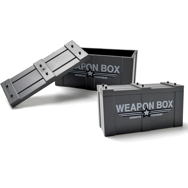 SWAT Army Weapon Boxes x2 Caches for Minifigure Weapons (Weapons not included)
