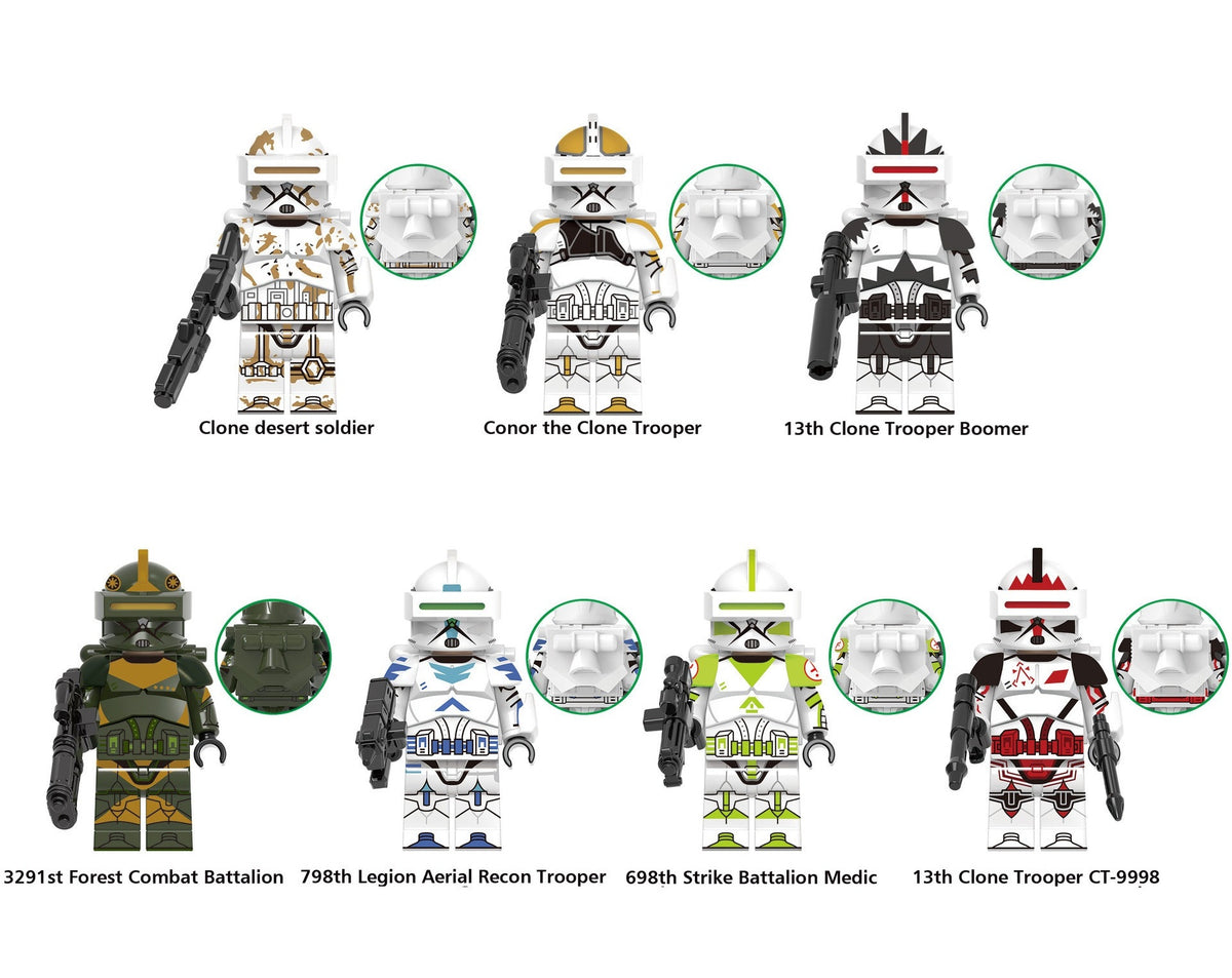 Star Wars Phase 1 Clone Troopers Custom Minifigures XH