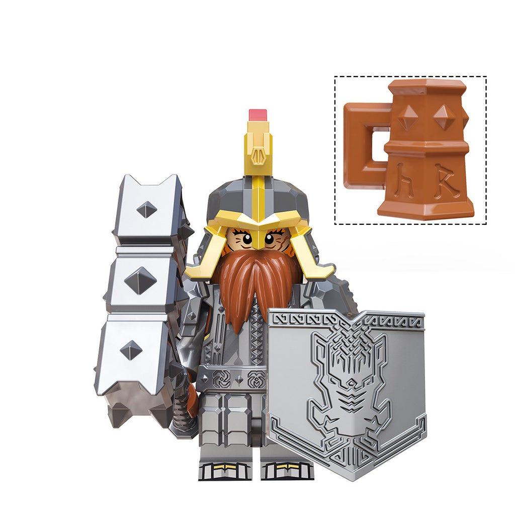 LOTR Iron Hill Dwarves Mountain Dwarves Army Infantry Minifigures