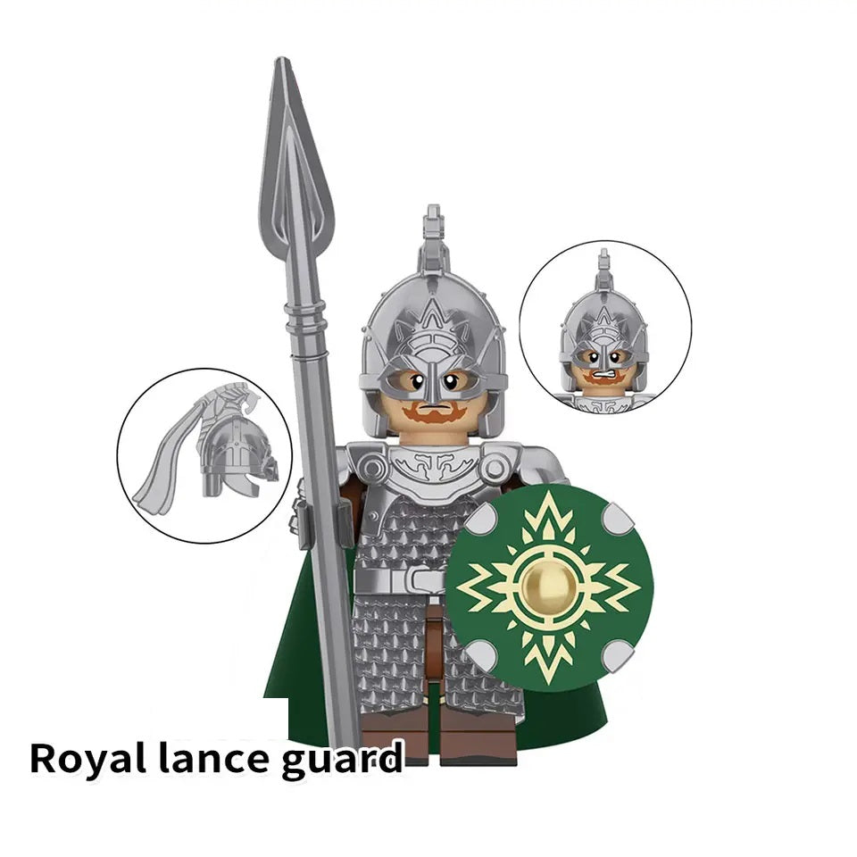 LOTR Rohan Royal Guards Army Infantry Minifigures