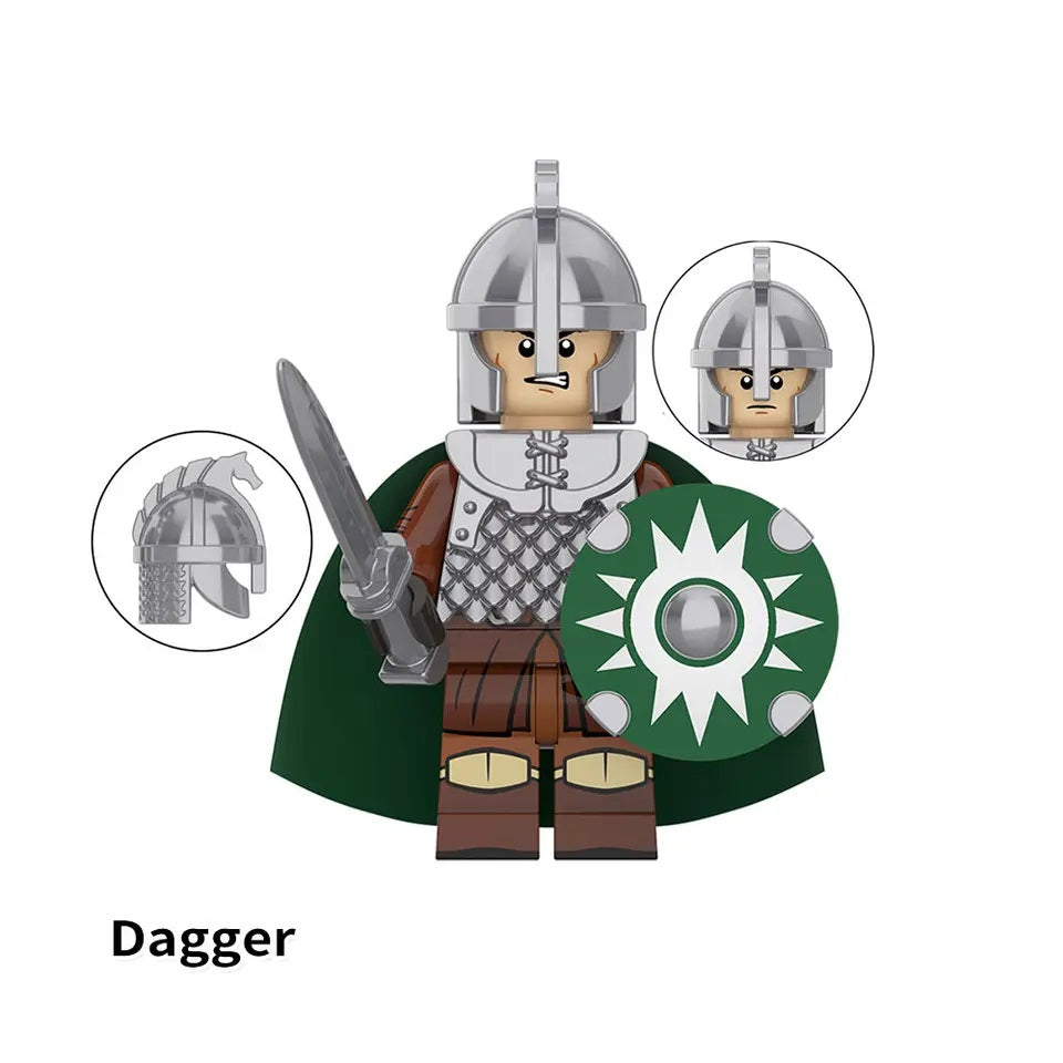 LOTR Rohan Royal Guards Army Infantry Minifigures