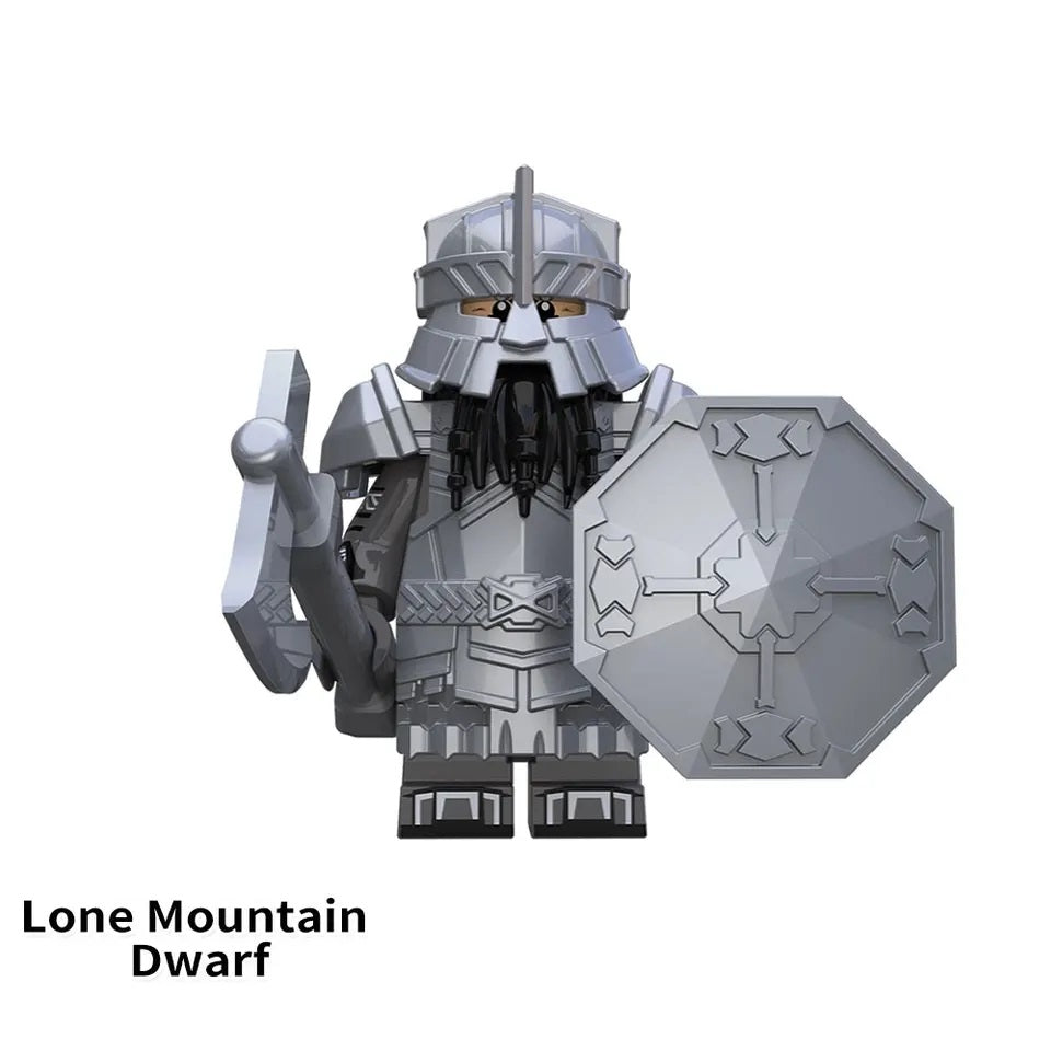 LOTR Iron Hill Dwarves Mountain Dwarves Army Infantry Minifigures