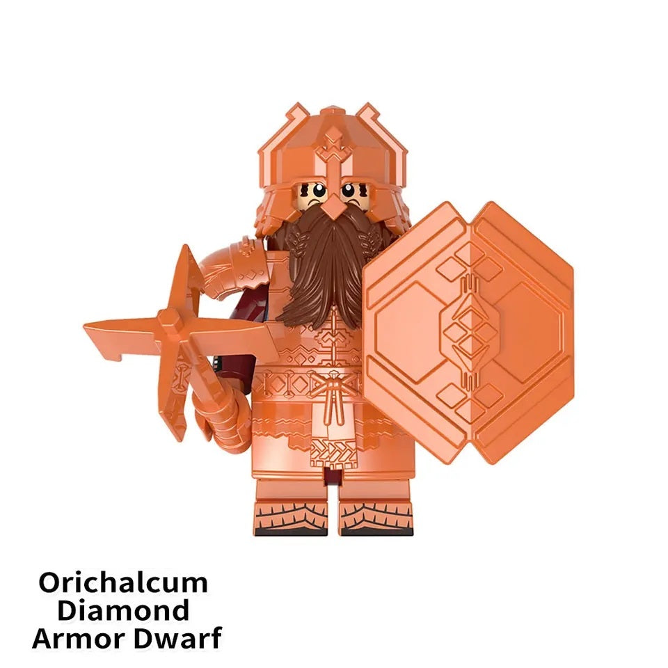 LOTR Iron Hill Dwarves Mountain Dwarves Army Infantry Minifigures
