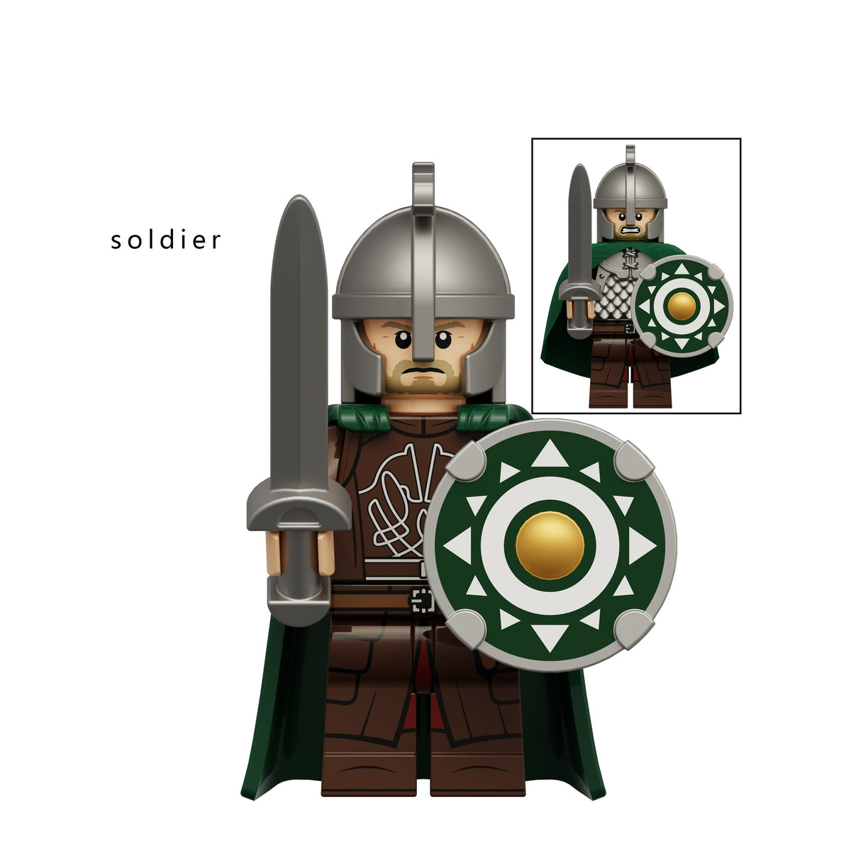 LOTR Rohan Royal Guards Army Infantry Minifigures