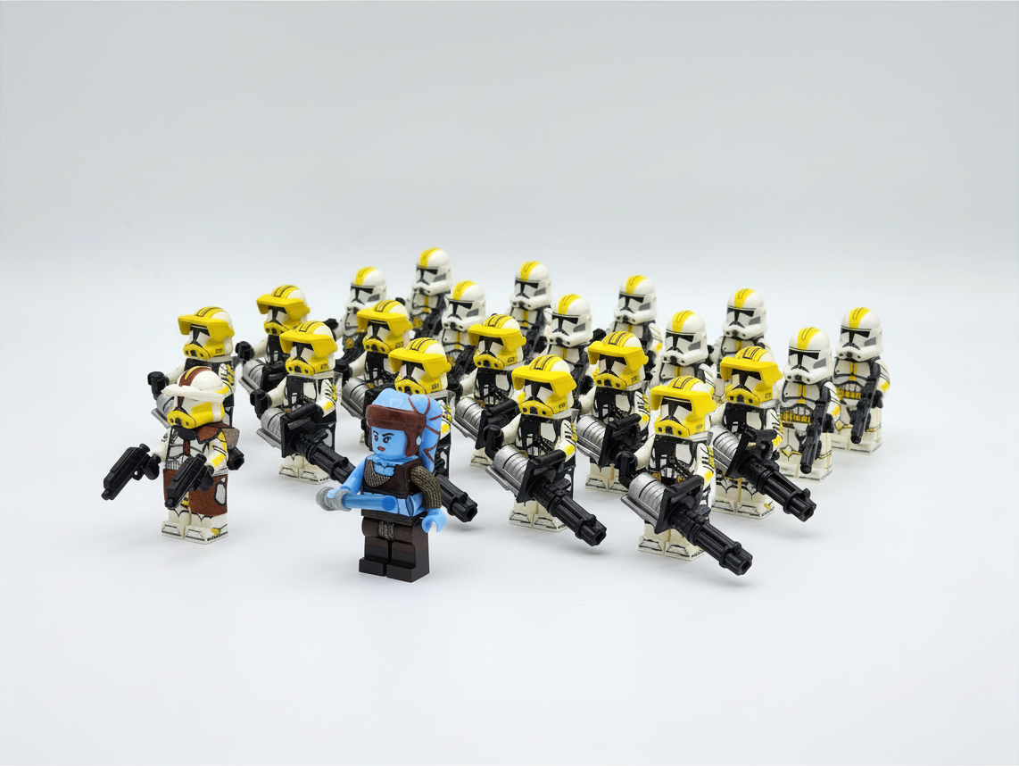 Star Wars 327th Aayla Secura Commander Bly Heavy Clone Troopers Army Set 22pcs Minifigures Set