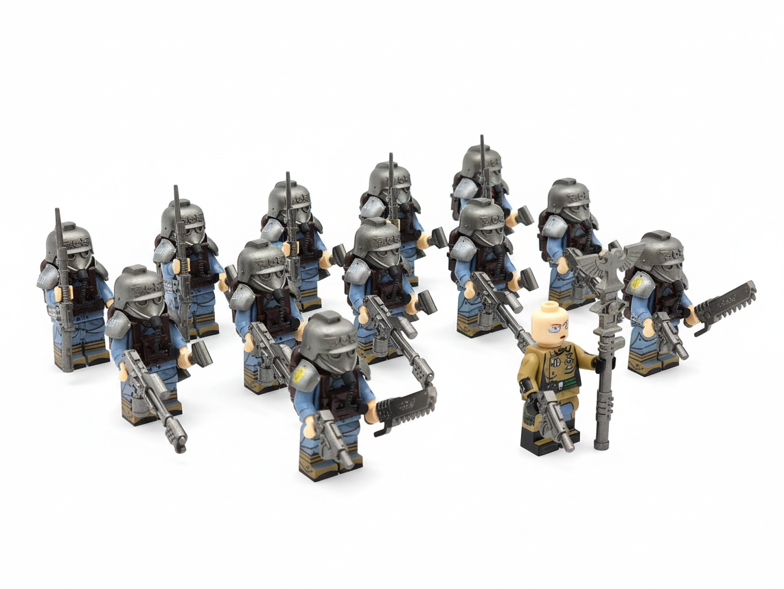 Warhammer 40K Death Korps of Krieg Psyker, Pyro Soldiers 13 Minifigures Set