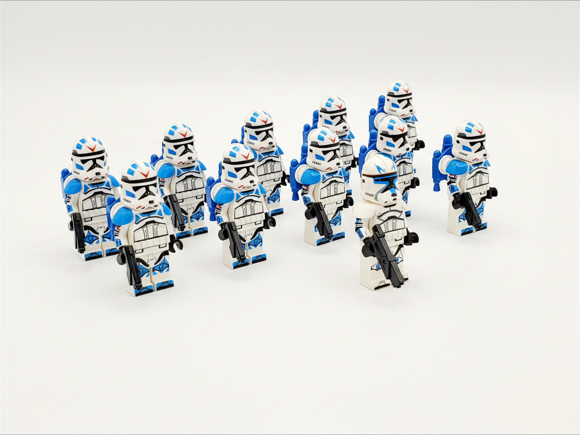 Star Wars Captain Rex 501st Jet Troopers Army 11 Minifigures Set