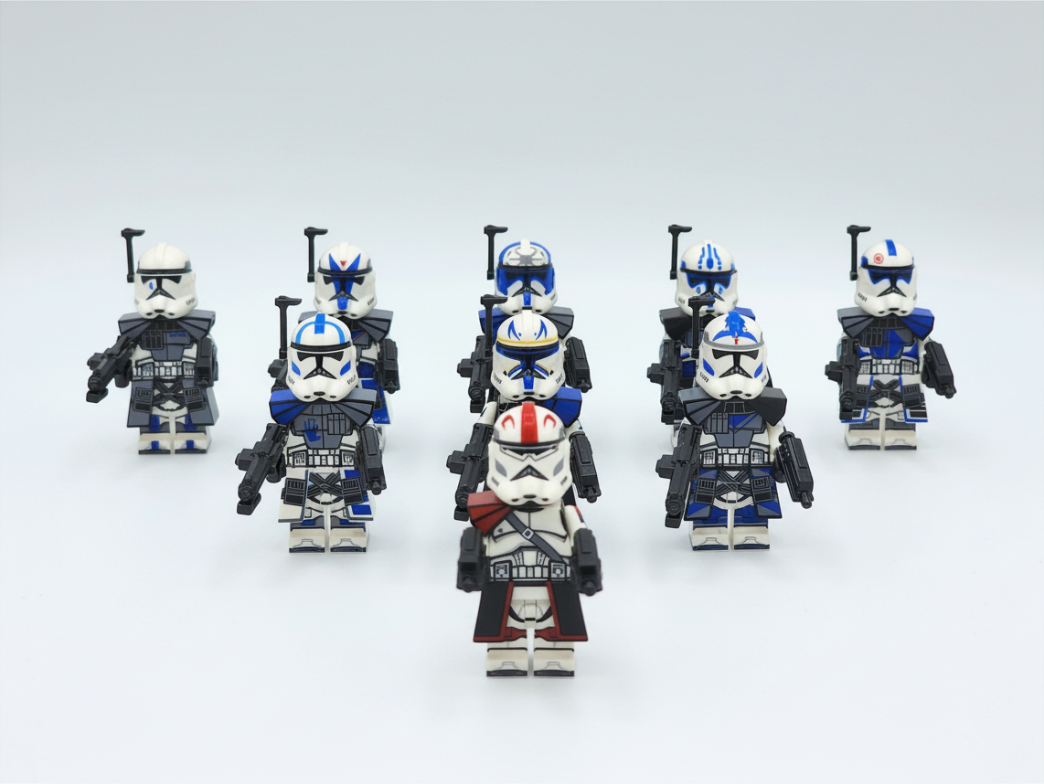 Star Wars Phase 1.5 Captain Fordo with 501st ARC Troopers Custom 9 Minifigures Sets