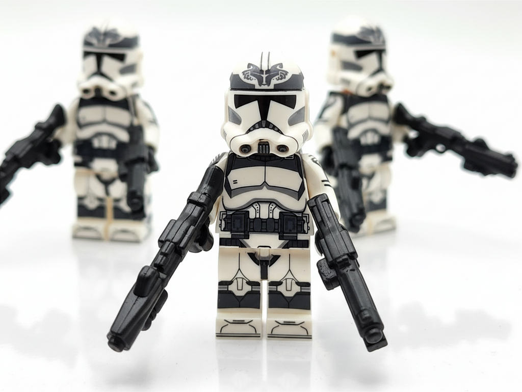 Star Wars 104th Phase 2 Wolfpack Commander Wolffe Clone Troopers 14pcs Minifigures Set