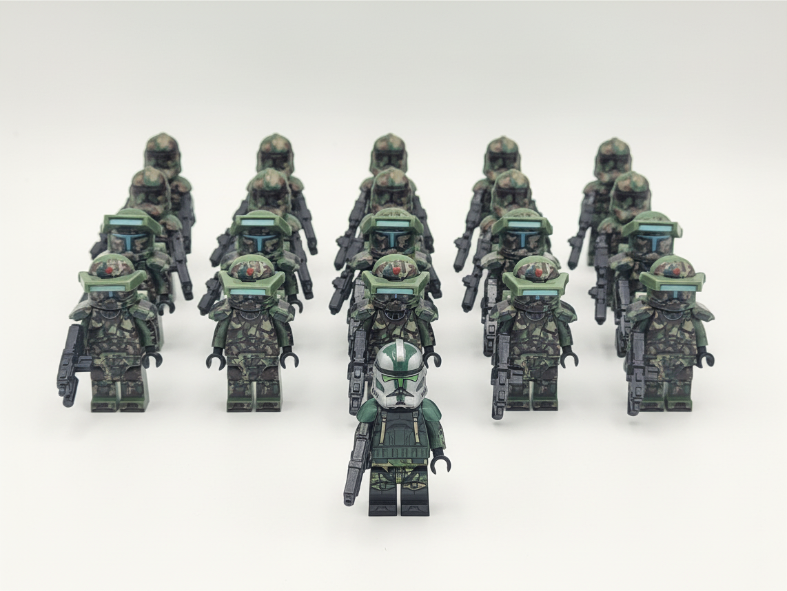 Star Wars Kashyyyk Custom Army Set Clone Commandos Troopers Gree Chewie 23pcs