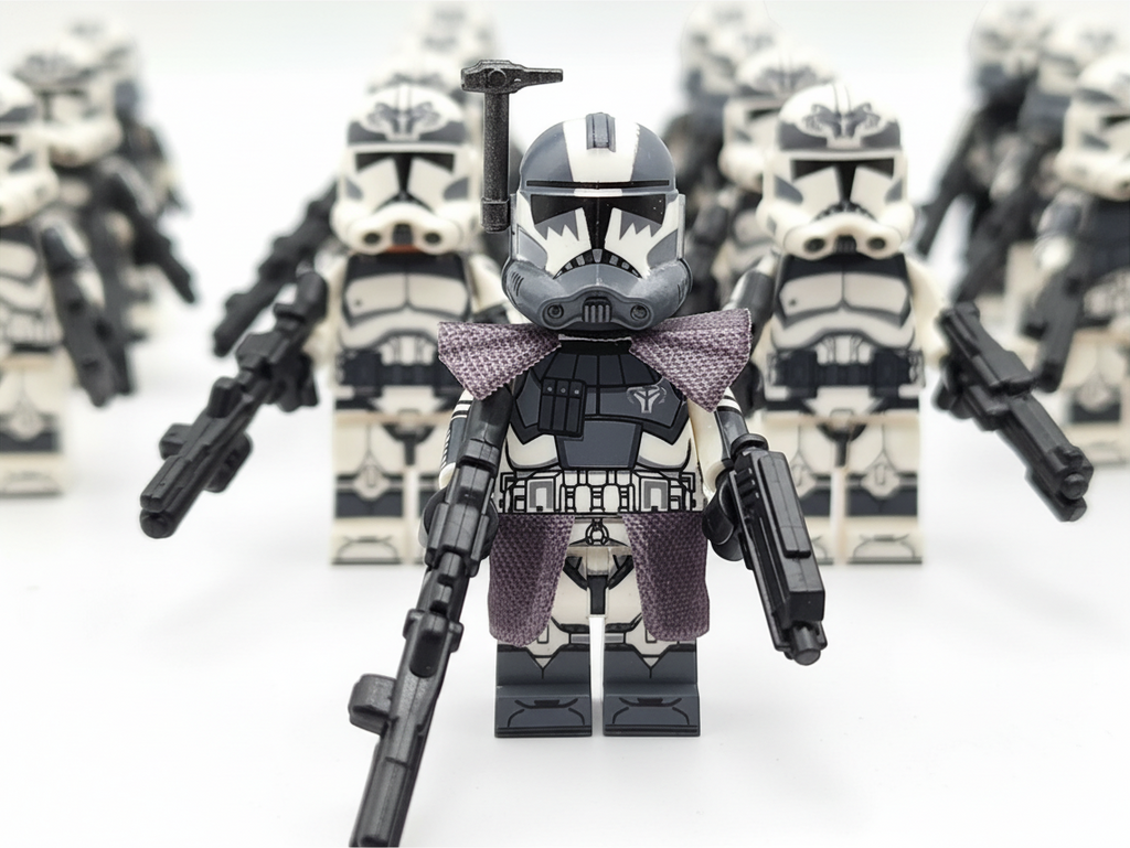 Star Wars 104th Phase 2 Wolfpack Commander Wolffe Clone Troopers 24pcs Minifigures Set