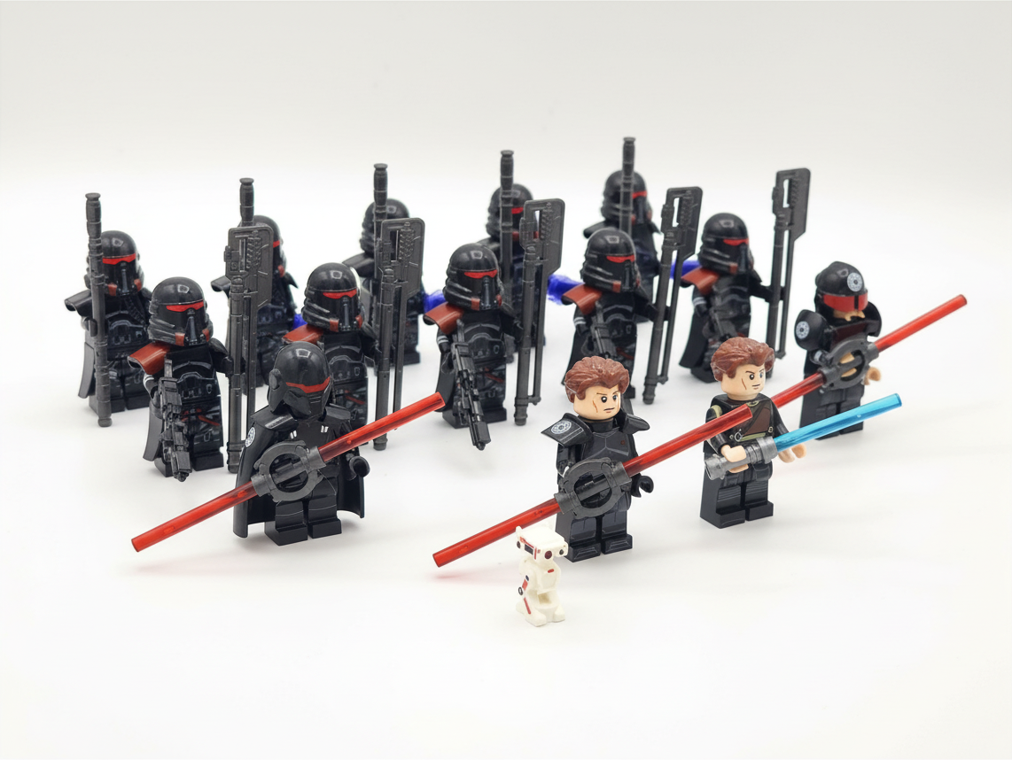 Star Wars  Fallen Order Kal Kestis, Sisters, Purge Troopers Custom 14 Minifigures Set