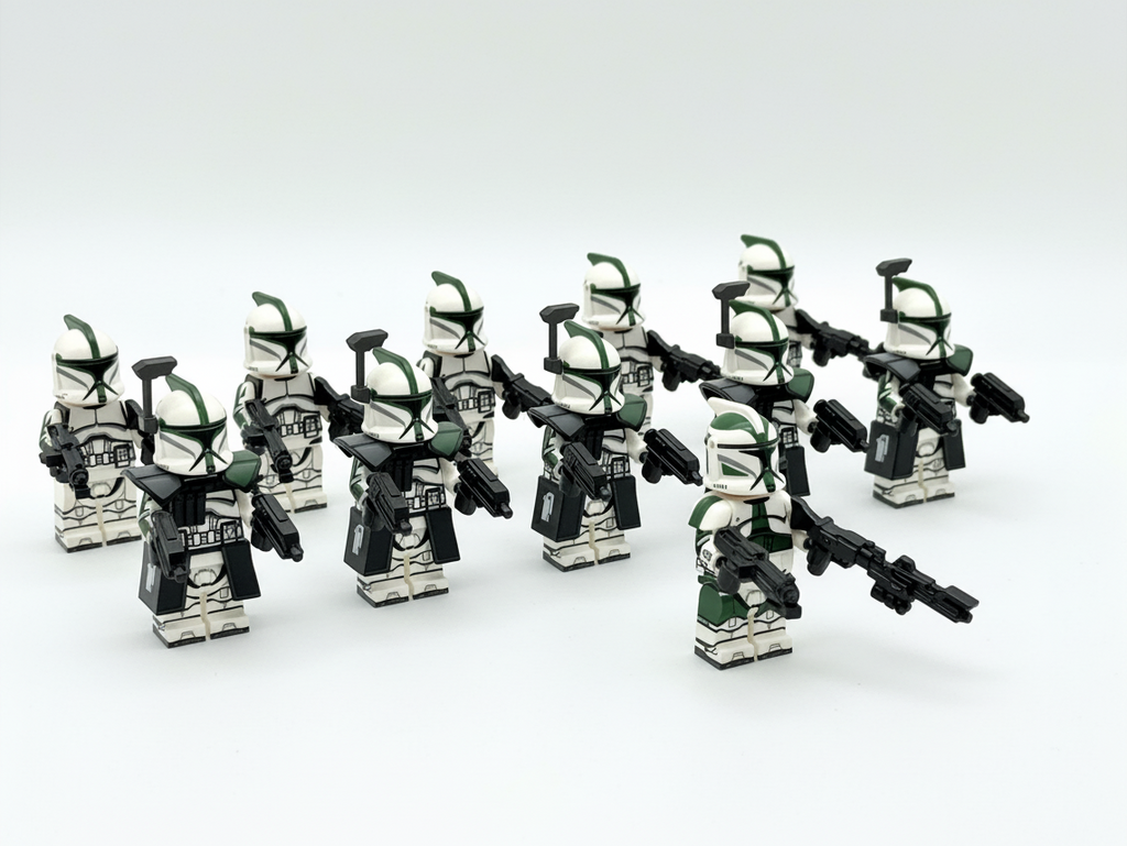 Star Wars Phase 1 41st Scout Commander Gree Clone Troopers ARC Minifigures Set