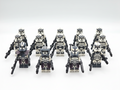 Star Wars 104th Phase 2 Wolfpack Commander Wolffe Clone Troopers 14pcs Minifigures Set