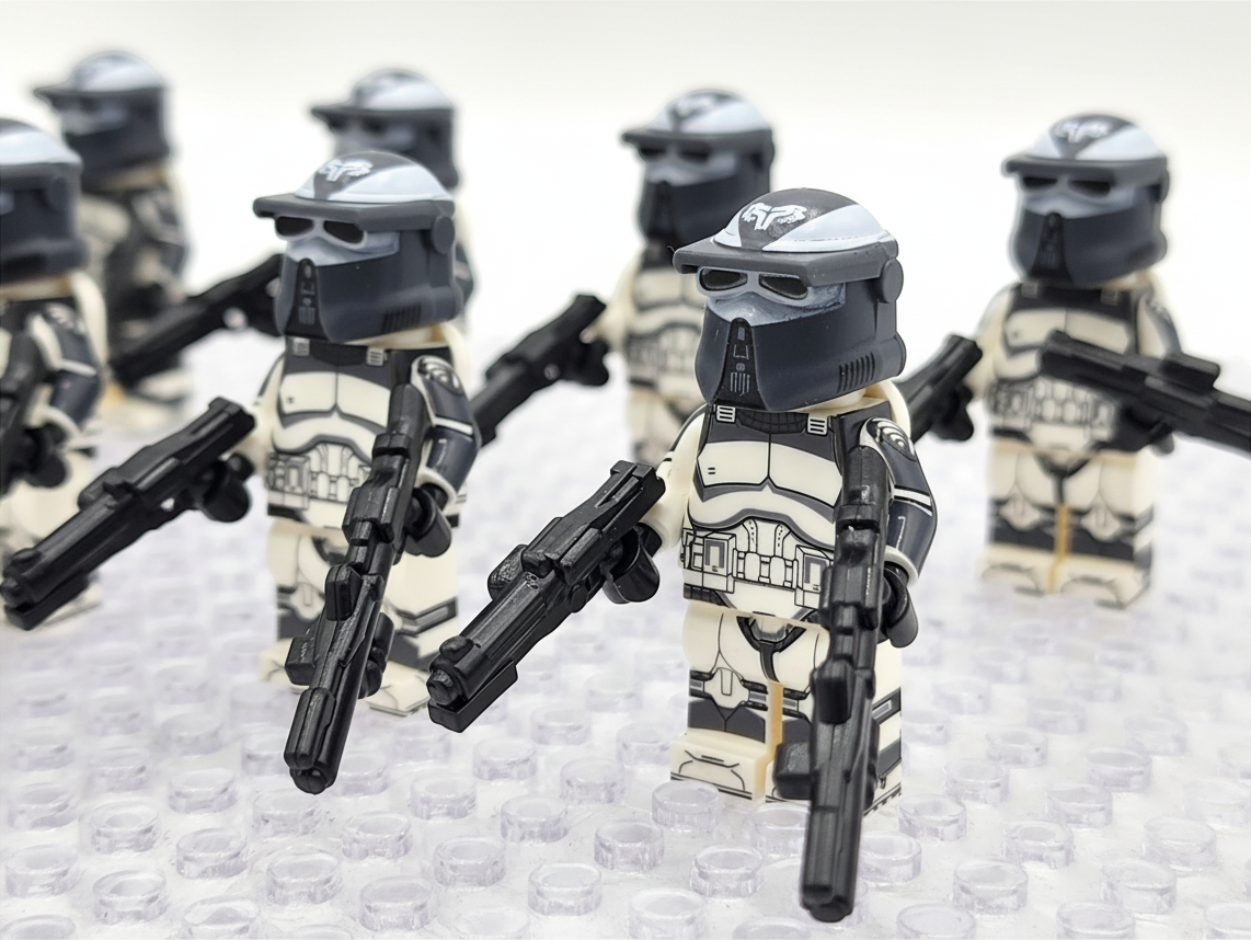 Star Wars 104th Wolfpack AT-RT Clone Trooper Drivers Custom Minifigures Set WM