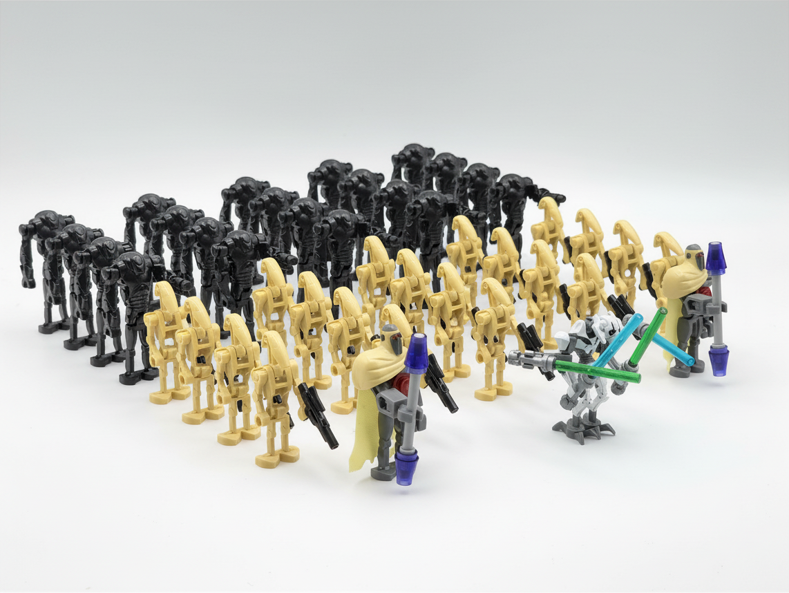 Star Wars General Grievous Battle Droid + Super Battle Droids 43 Minifigures Set