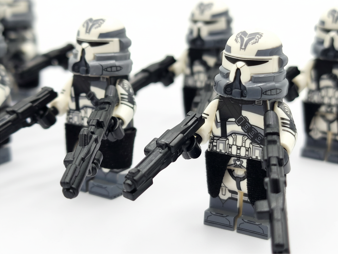 Star Wars Phase 2 Wolfpack Airborne Clone Troopers Paratroopers Custom Minifigures