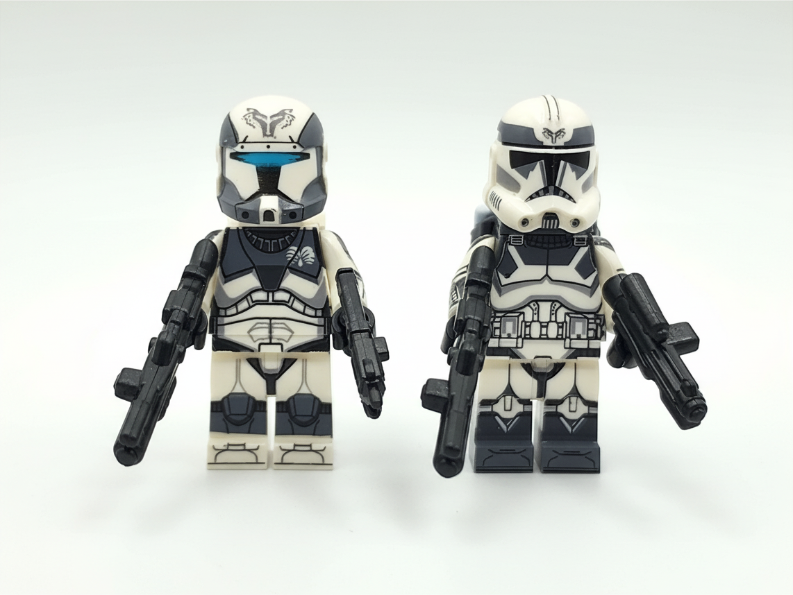 Star Wars 104th Commander Wolffe Custom Minifigures Assortment Set 8pcs