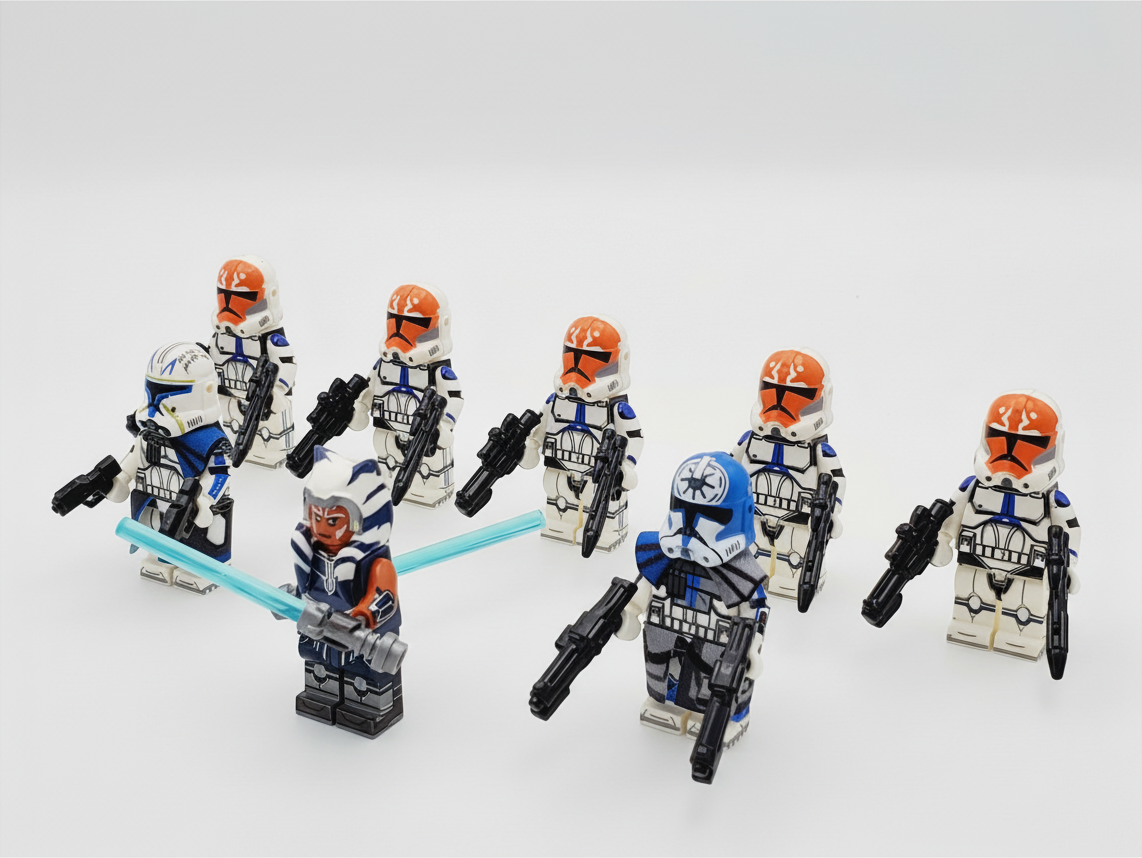 Star Wars 332nd Company Ahsoka Tano Rex Jesse 8 Minifigures Set