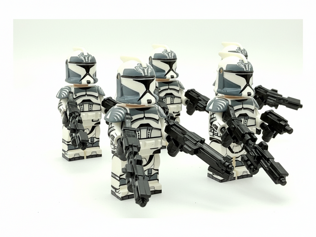 Star Wars Phase 1 Wolfpack Commander Wolffe Clone Troopers Minifigures Set