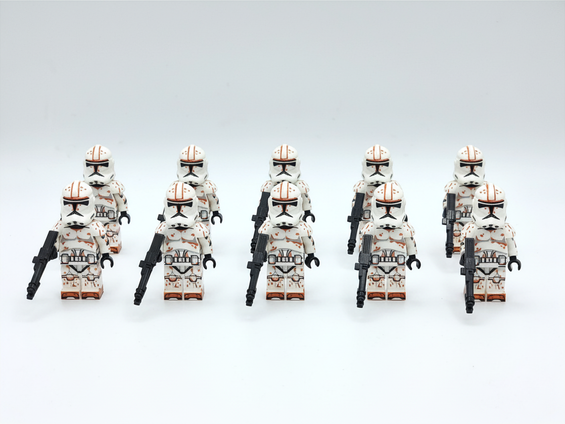 Star Wars Phase 2 Desert Clone Troopers Custom Minifigures Set