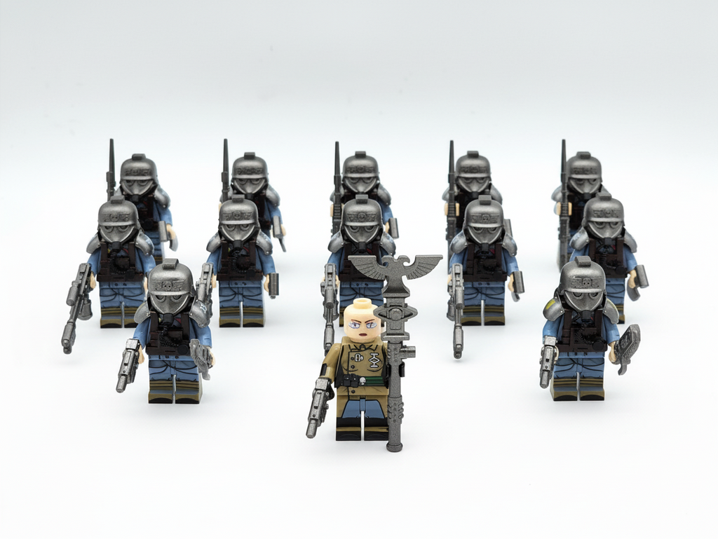 Warhammer 40K Death Korps of Krieg Psyker, Pyro Soldiers 13 Minifigures Set