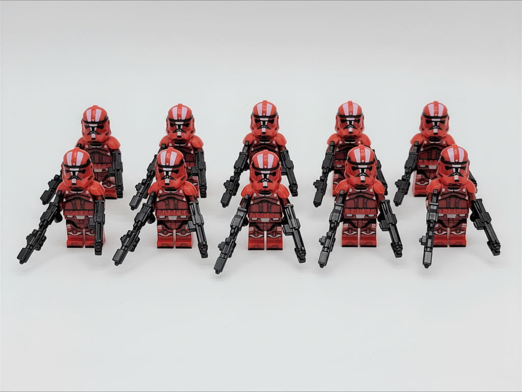 Star Wars Red Mist Armored Clones x10 Minifigures Set