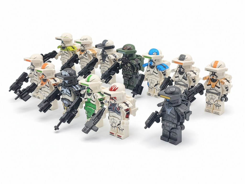 Star Wars Clone Commandos Delta Squad + Assortment 13x Minifigures Set