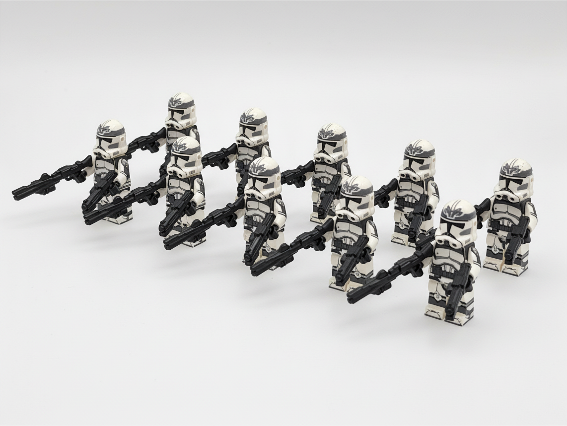 Star Wars Wolfpack Clone Troopers New 2022 Model Minifigures Set