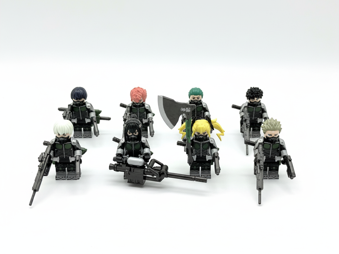 Kaiju No. 8  Custom Anime Minifigures 8pcs Set