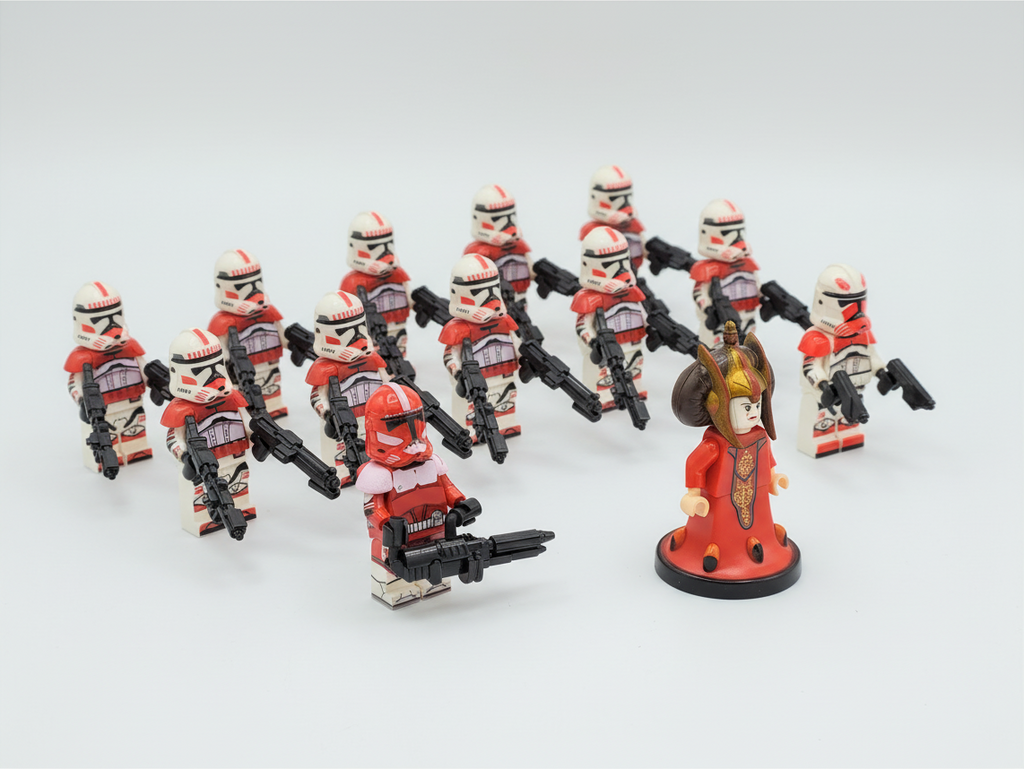 Star Wars Padme Amidala Thorne Fox Coruscant Guards 13 Minifigures Set
