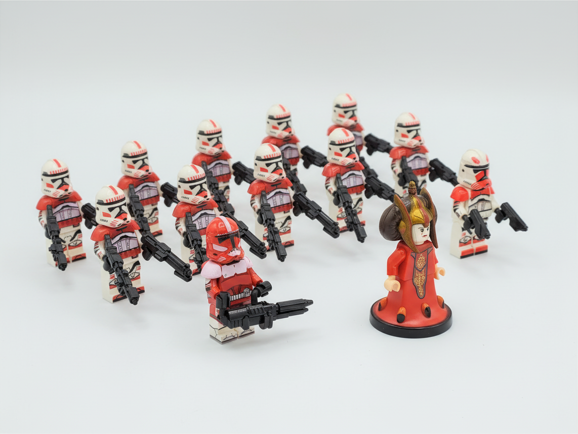 Star Wars Padme Amidala Thorne Fox Coruscant Guards 13 Minifigures Set