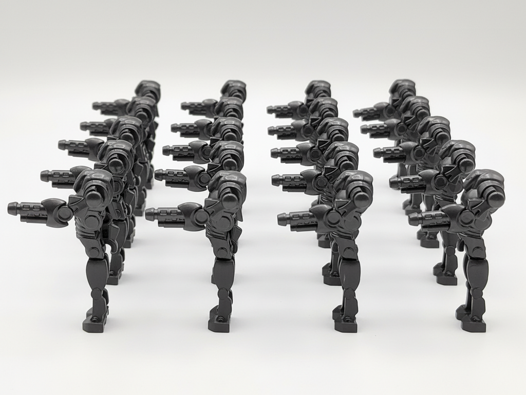 Star Wars B2 Super Battle Droids Custom Cannon Arm Set 20pcs Black and Gun Metal Gray