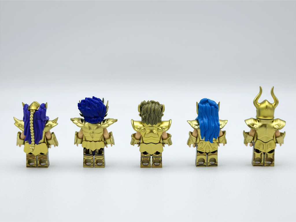 Saint Seiya Gold Saints Custom Anime Minifigures 6pcs Set 1