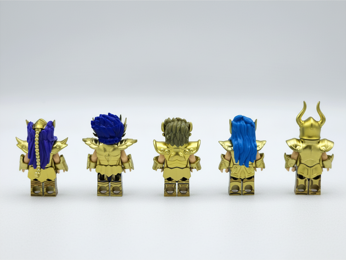 Saint Seiya Gold Saints Custom Anime Minifigures 6pcs Set 1