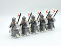 Mounted Knight Templars Armored Warhorse Set 10pcs XH