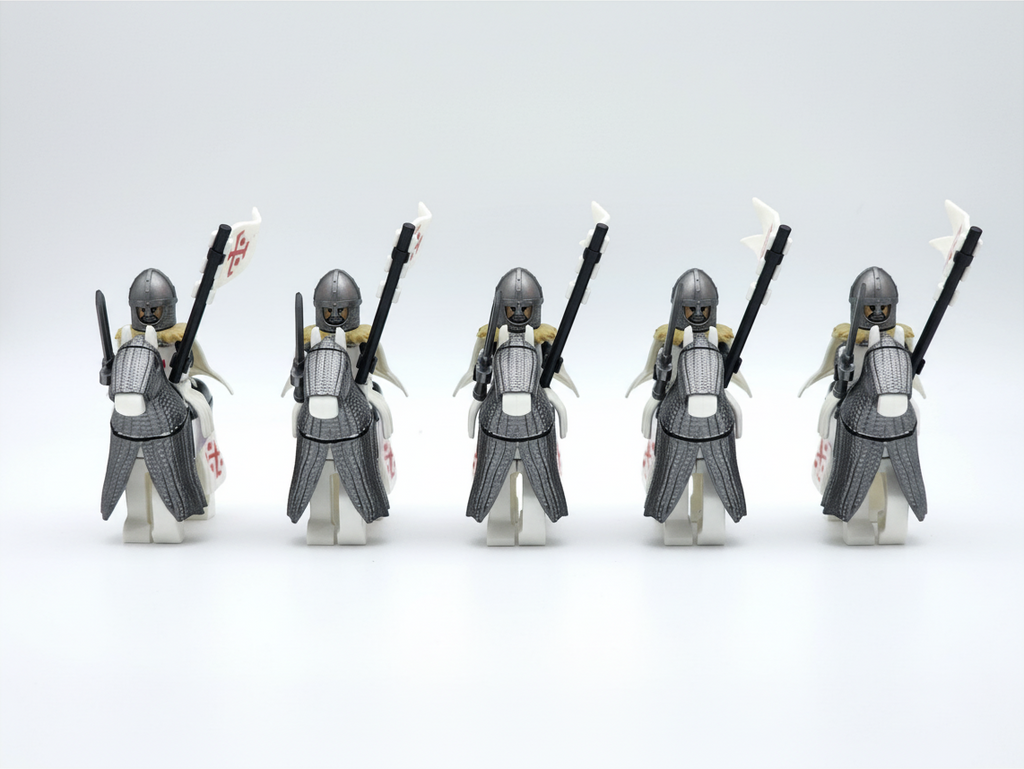 Mounted Holy Sepulchre Knights Armored Warhorse Set 10pcs XH