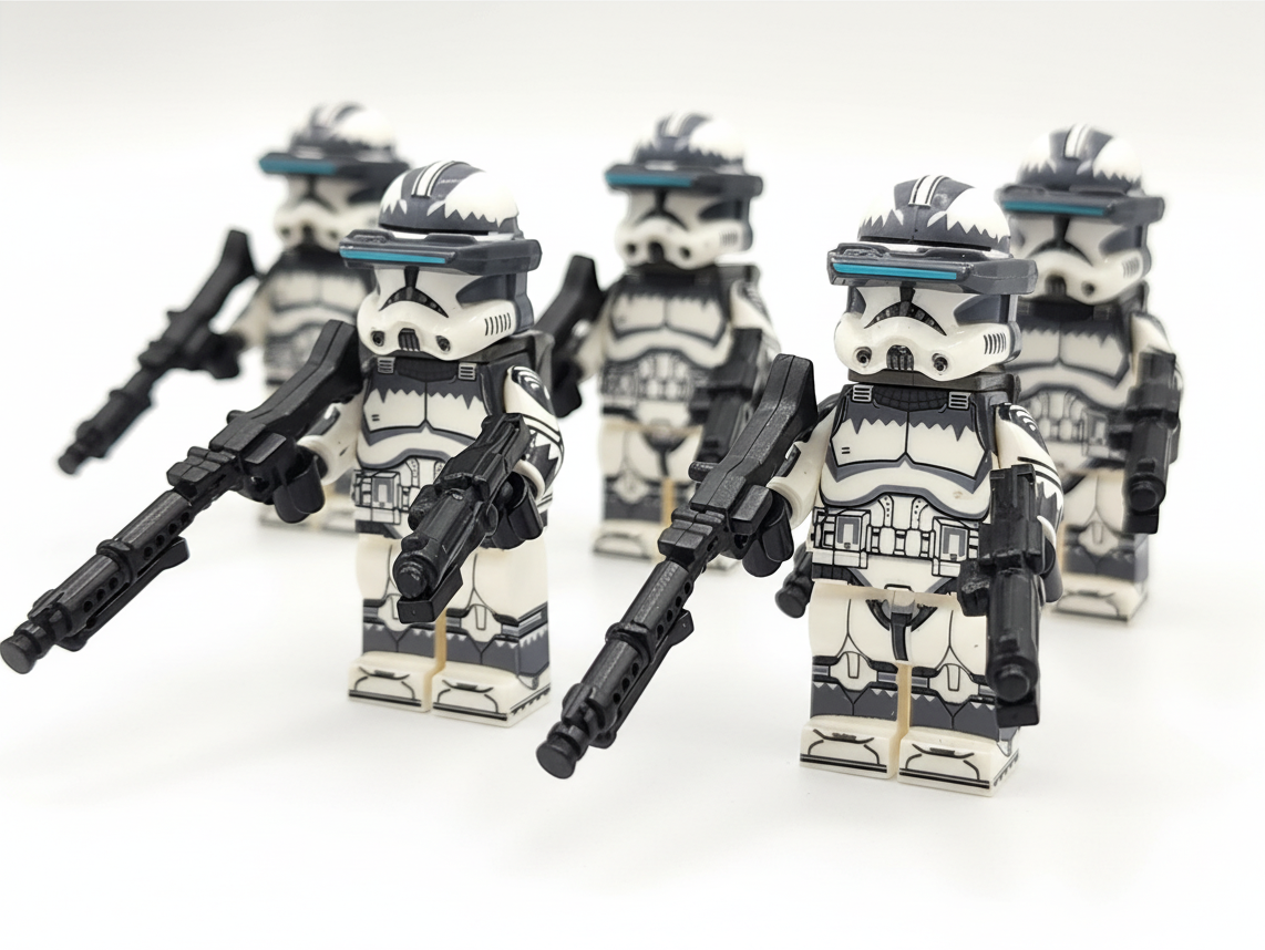 Star Wars 104th Wolfpack Clone Trooper Sergeants Custom Minifigures Set WM