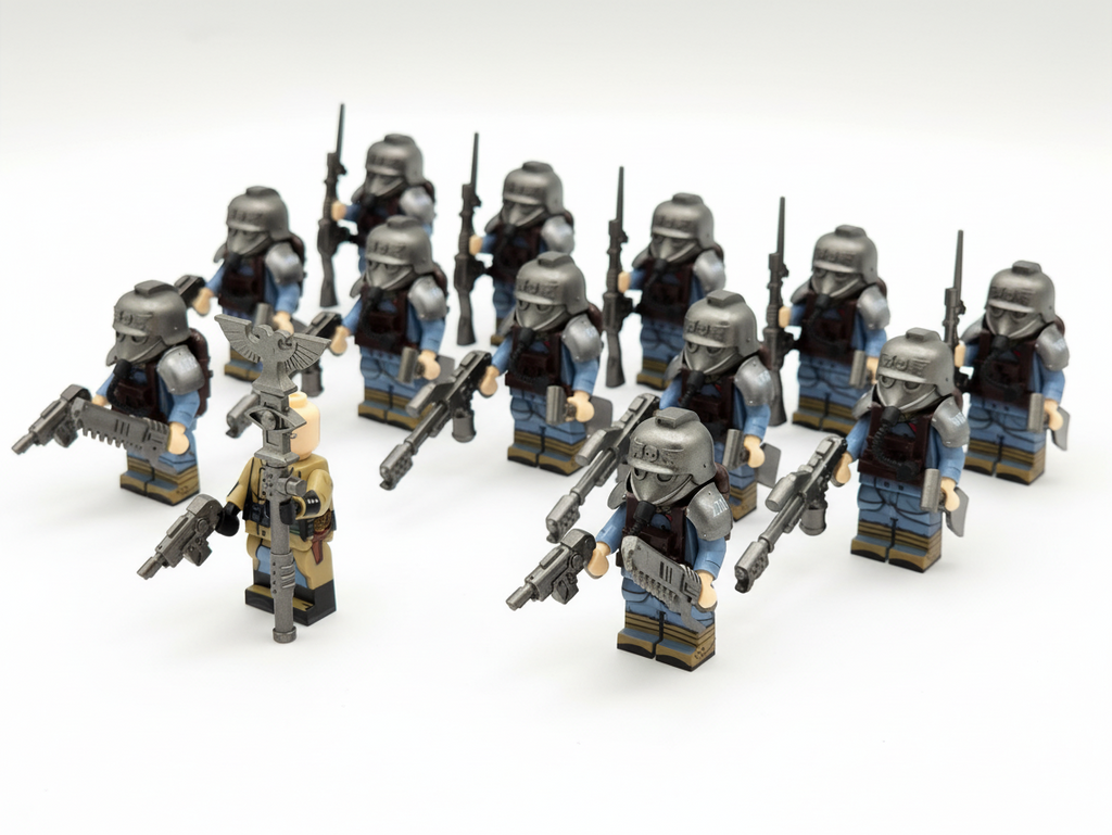 Warhammer 40K Death Korps of Krieg Psyker, Pyro Soldiers 13 Minifigures Set