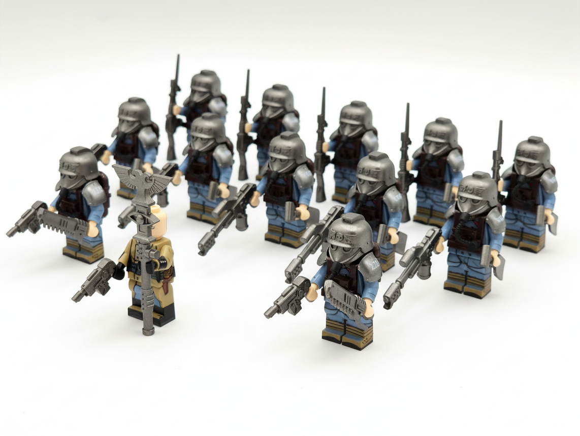 Warhammer 40K Death Korps of Krieg Psyker, Pyro Soldiers 13 Minifigures Set