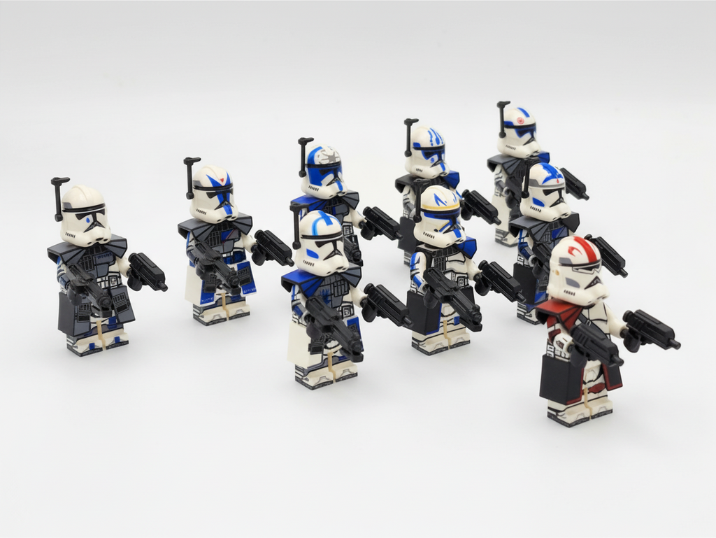 Star Wars Phase 1.5 Captain Fordo with 501st ARC Troopers Custom 9 Minifigures Sets