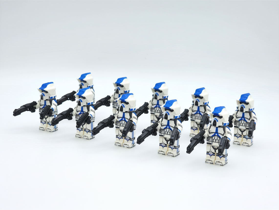 Star Wars 501st ARF Clone Troopers Custom Minifigures Set