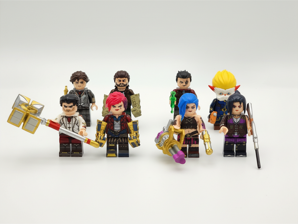 Lol League of Legends Arcane Custom Minifigures Set 8pcs