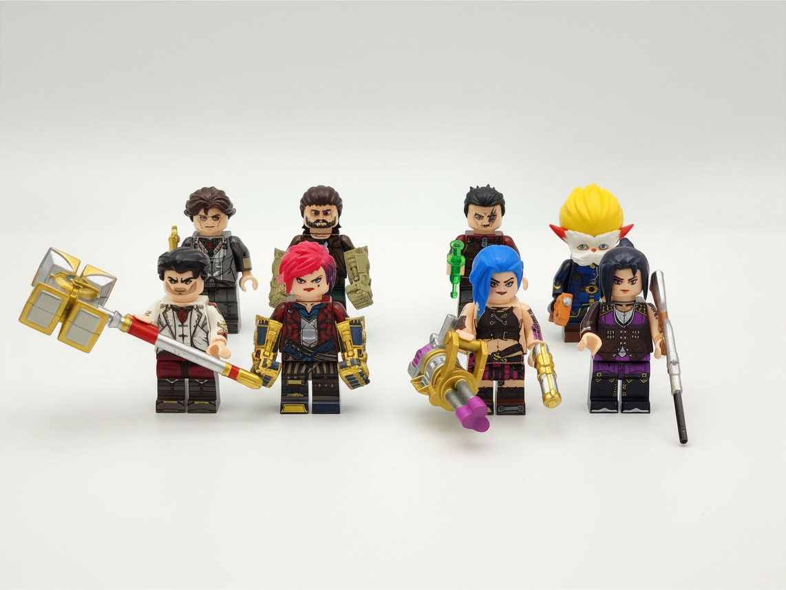 Lol League of Legends Arcane Custom Minifigures Set 8pcs