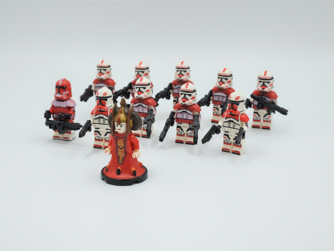 Star Wars Padme Amidala Thorne Fox Coruscant Guards 13 Minifigures Set