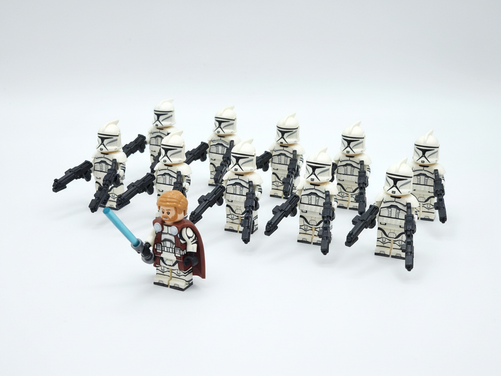 Star Wars Clone Commander Obi-Wan Phase 1 Clone Troopers 11 Minifigures Set