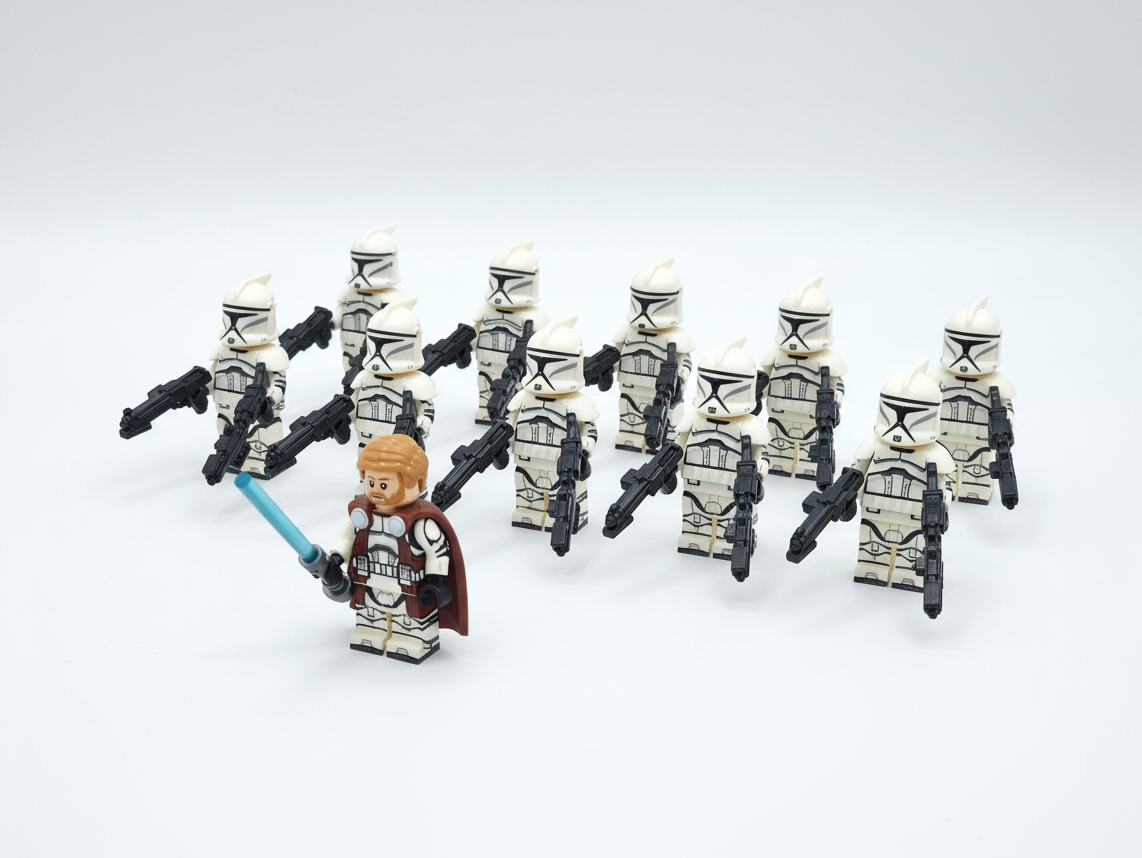 Star Wars Clone Commander Obi-Wan Phase 1 Clone Troopers 11 Minifigures Set