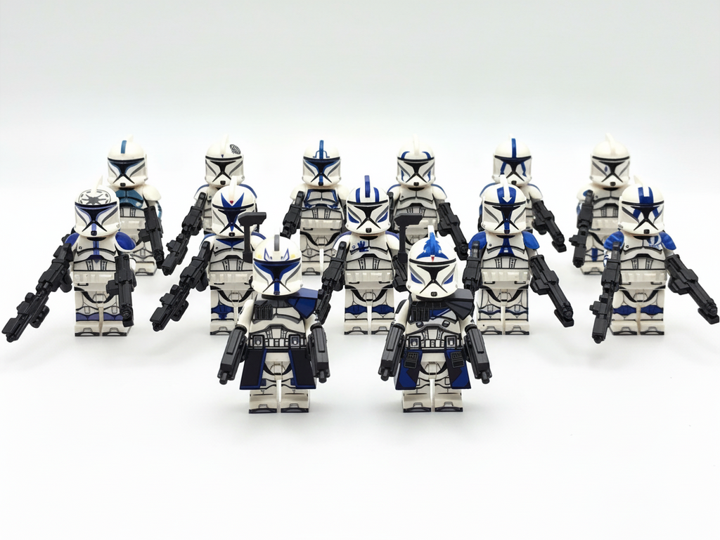 Star Wars Phase 1 Assortment 501st Clone Troopers Captain Rex and the Boys Minifigures Set